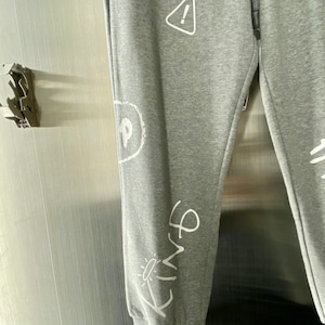 送料無料【HIPANDA ハイパンダ】メンズ スウェット パンツ MEN’S HIPANDA GRAFFITI SWEAT PANTS / GRAY