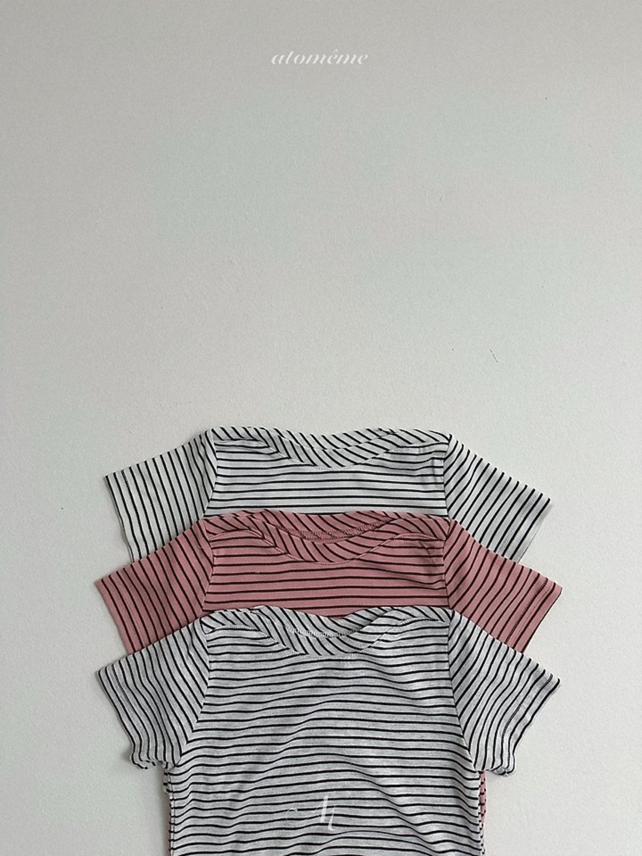【取寄/韓国直送】atomeme 26/SM シエルストライプTシャツ ｜夏服｜韓国子供服
