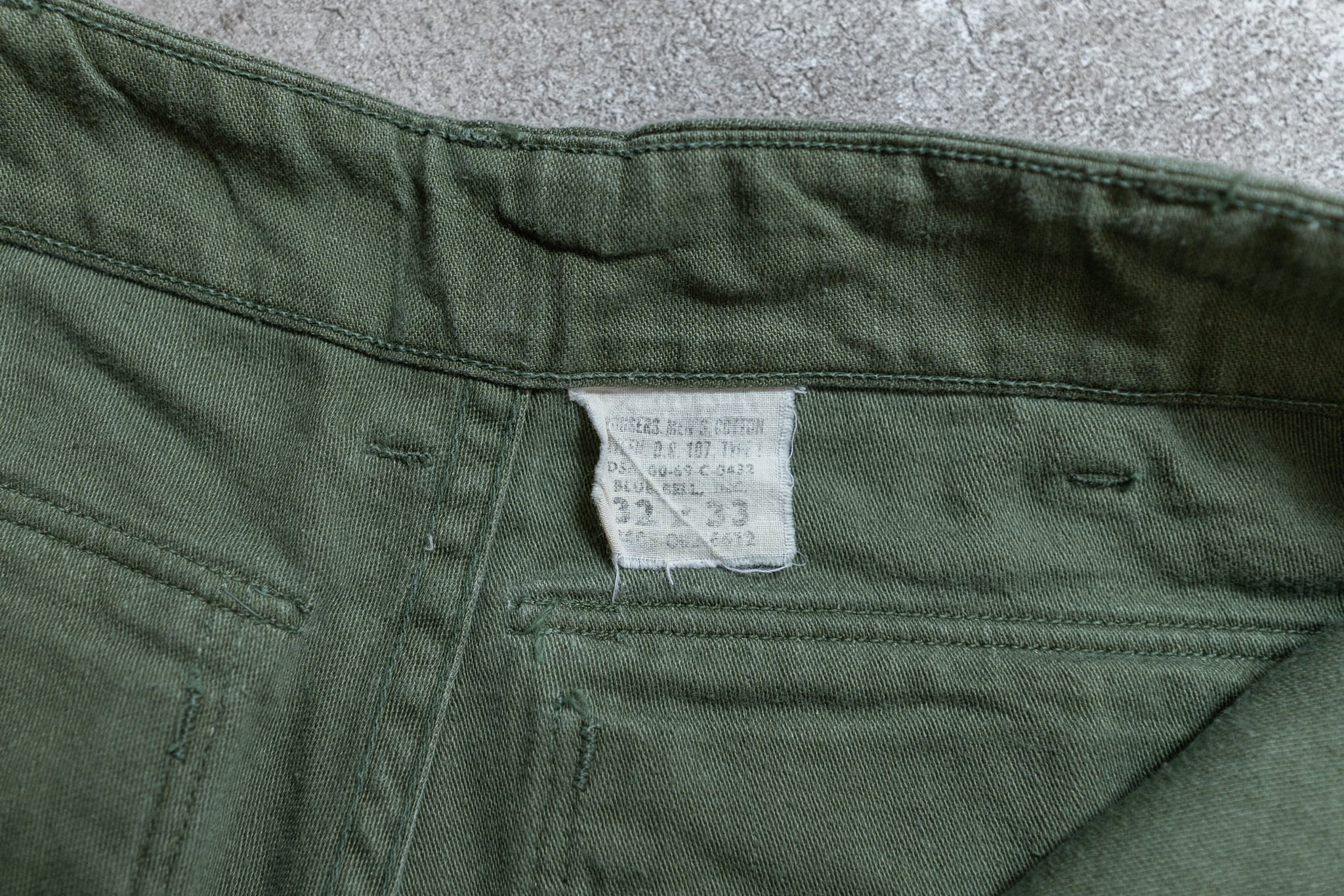 32×33】U.S.Army Utility Trousers OG-107 実物 米軍 ベイカーパンツ