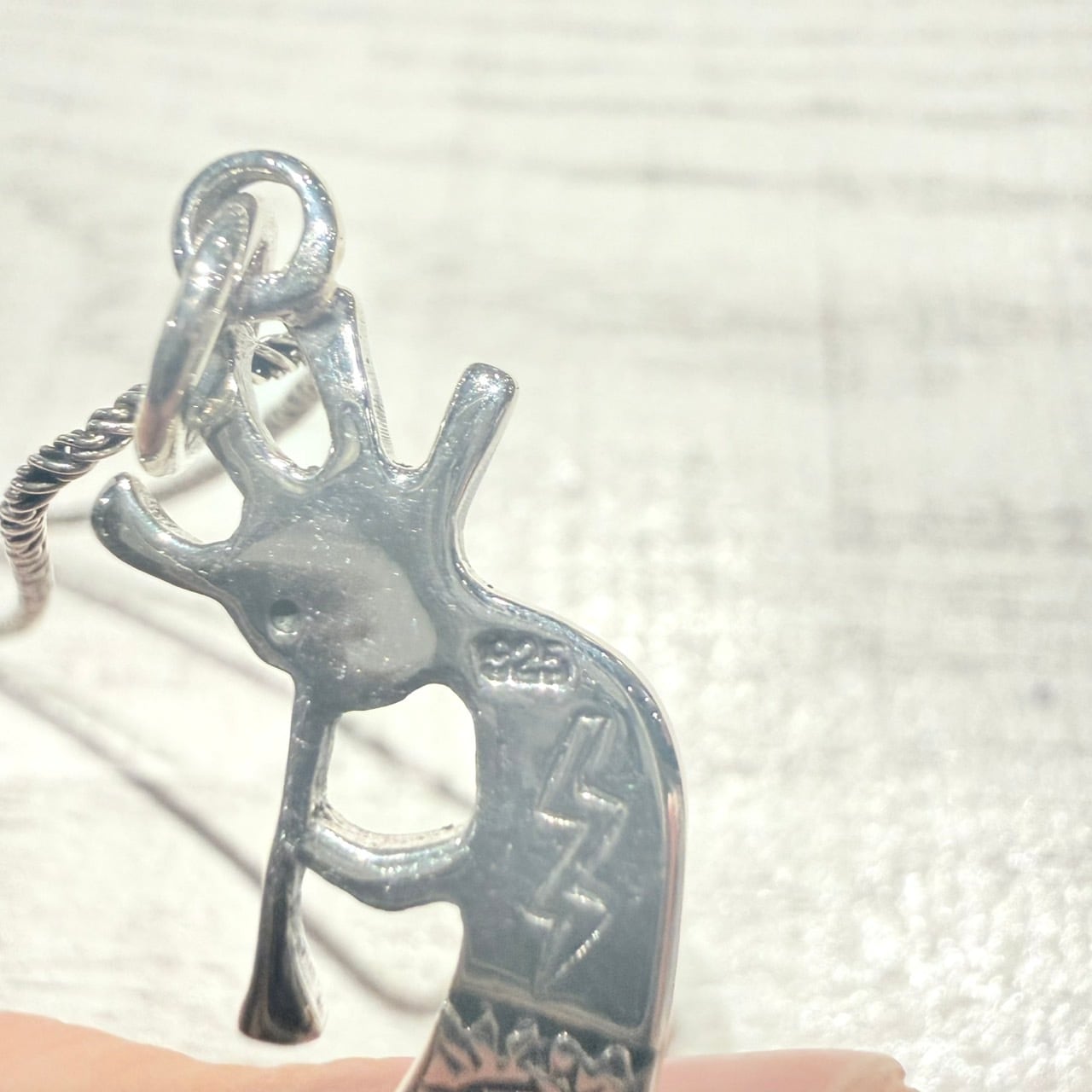 超希少✨DEWAKUKU ココペリ ネックレス ホピ族 シルバー925 HOPI/ホピ族 KOKOPELLI TOP NECKLACE/シルバー/ネックレス