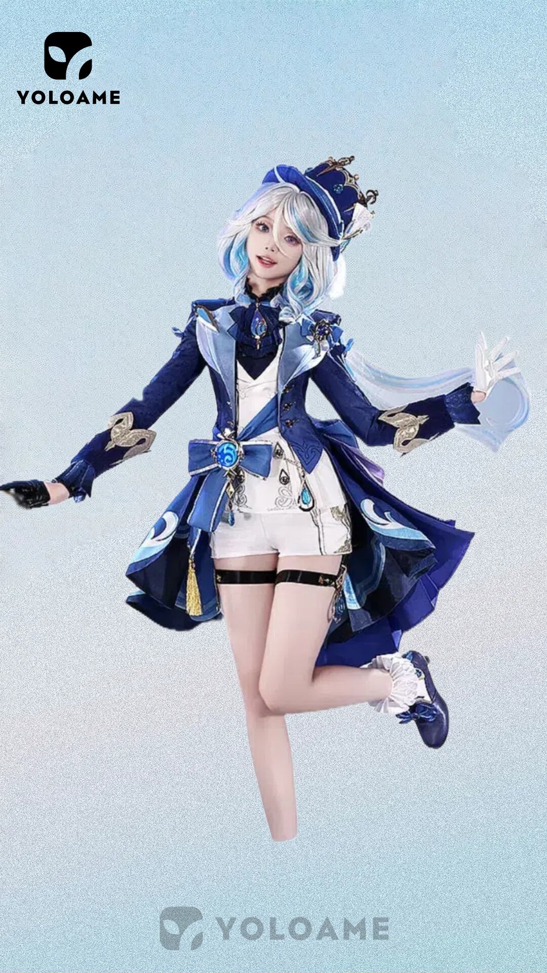 原神 フリーナ 白 コスプレ衣装【三分妄想 1/3Delusion正規品】Genshin