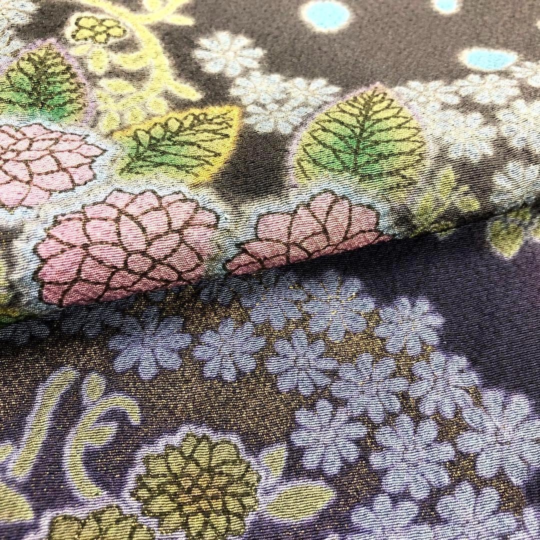 ☆ 訪問着 美しい絞り染模様 花唐草模様 赤紫色 トールサイズ K-2937 訪問着 美しい絞り染模様 花唐草模様 赤紫色 金彩 トールサイズ K-2937