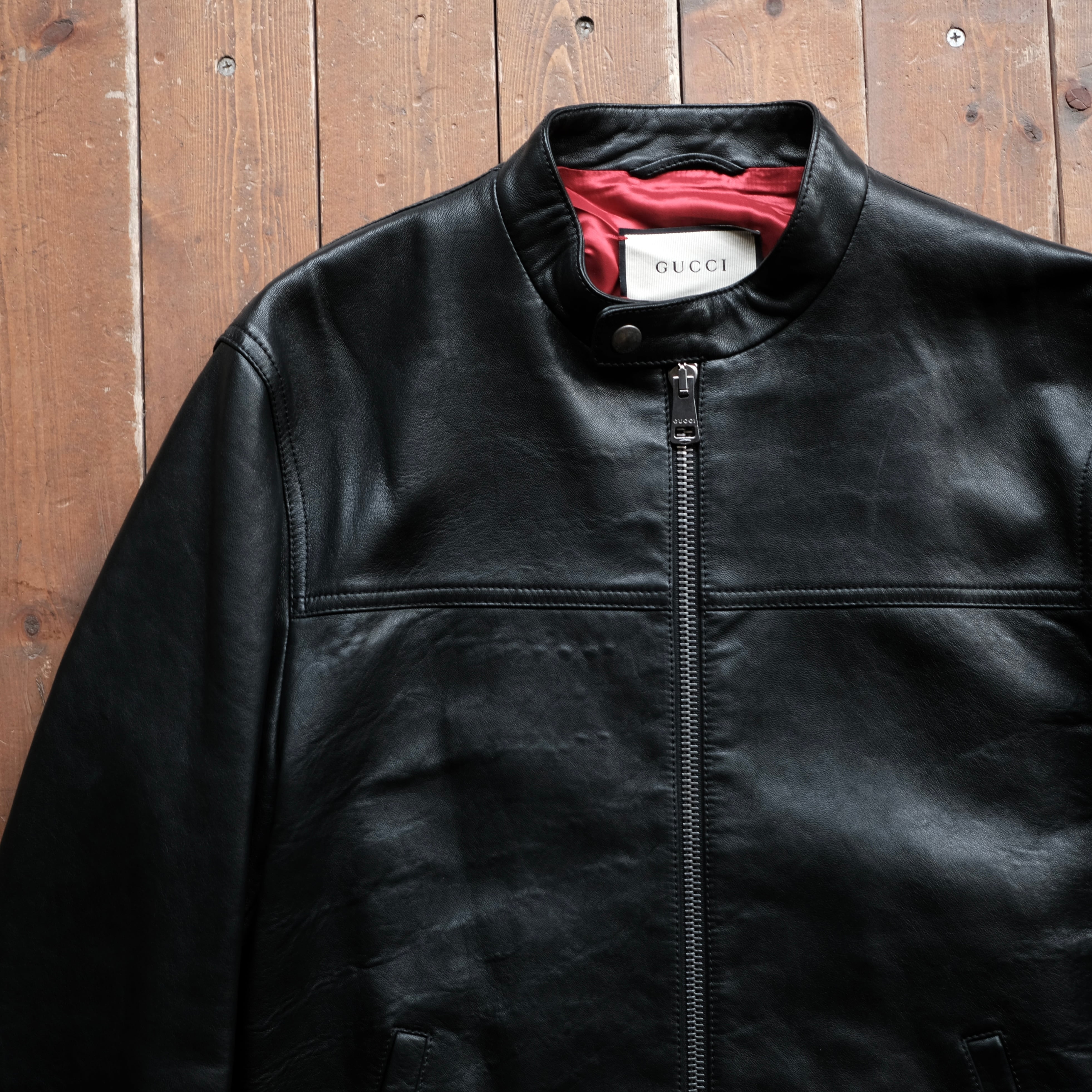 GUCCI ミケーレ期 SINGLE RIDERS LEATHER JACKET | safarionline