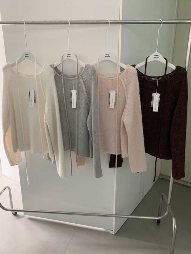 (予約) poster / Winter jenny naglan knit 4color