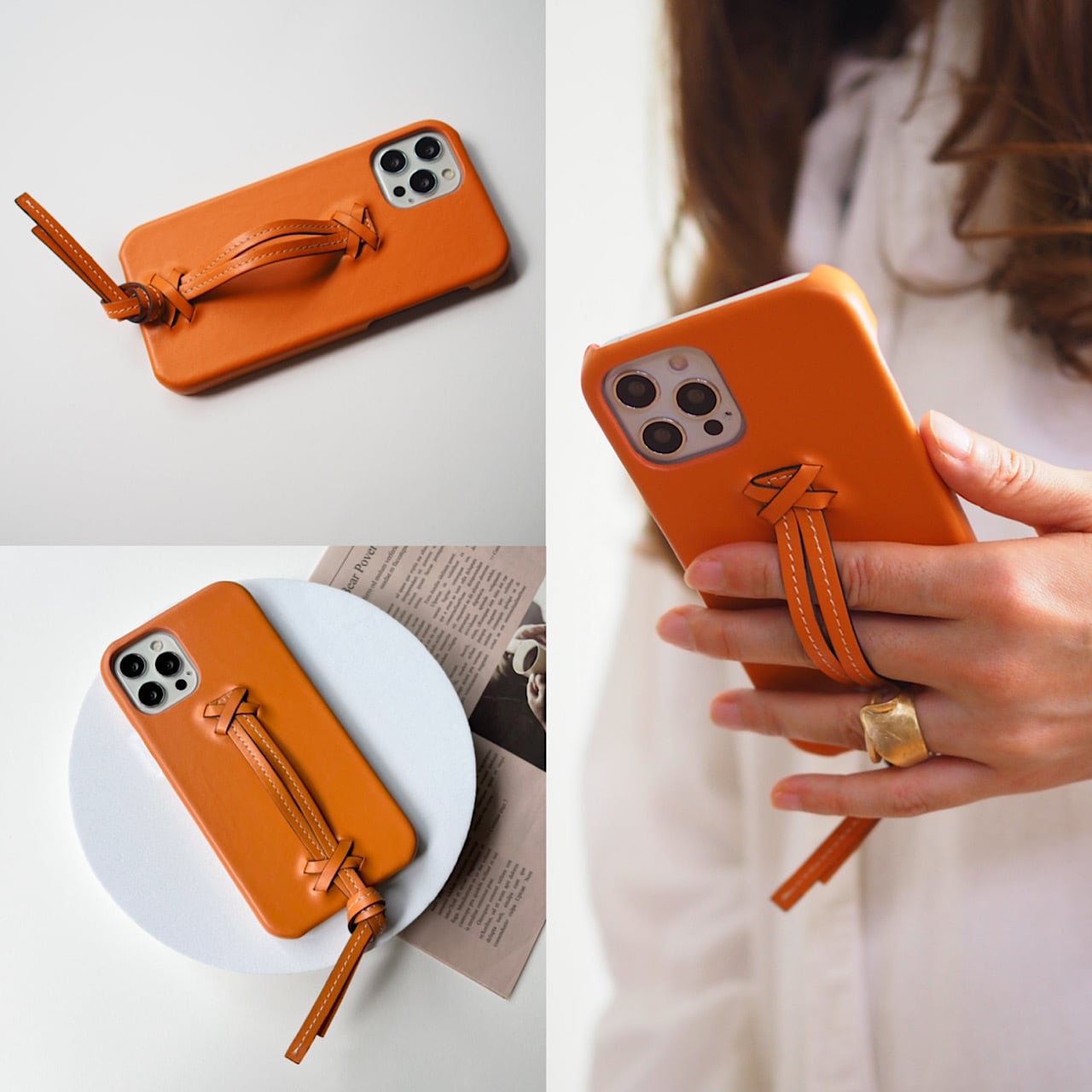 ハンド付き☆イニシャルが入れられるレザーIPHONEケース d221afcc7ceae5bbc90edf3bd61eb1