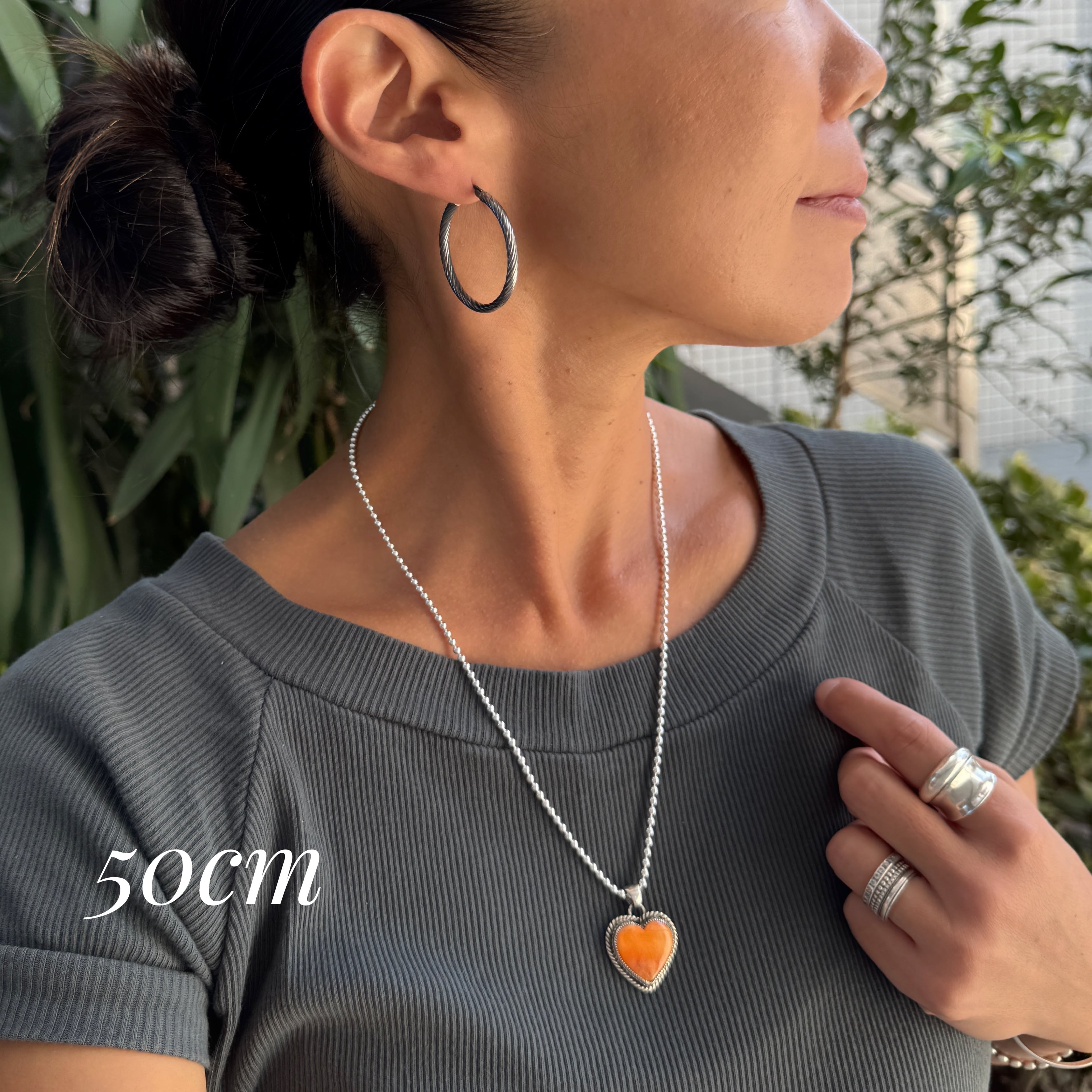 再入荷】《Indian Jewelry 》【 一点物 】ハート スパイニー