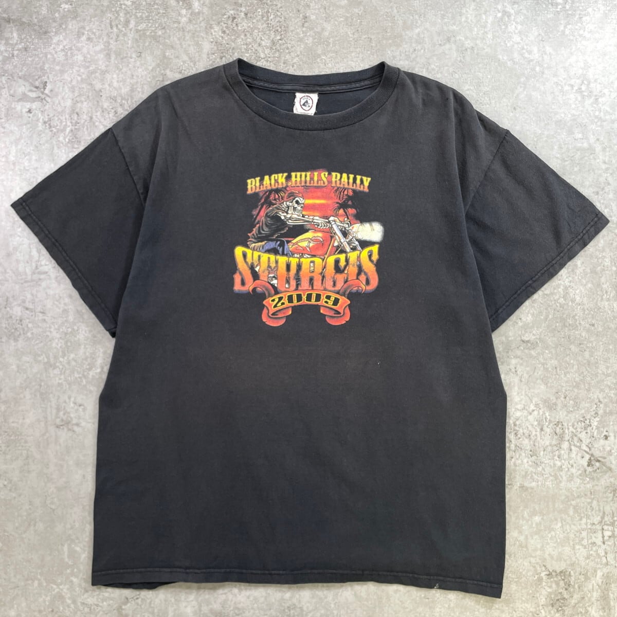 00年代 STURGIS BLACK HILLS RALLY スカル バイクプリントTシャツ