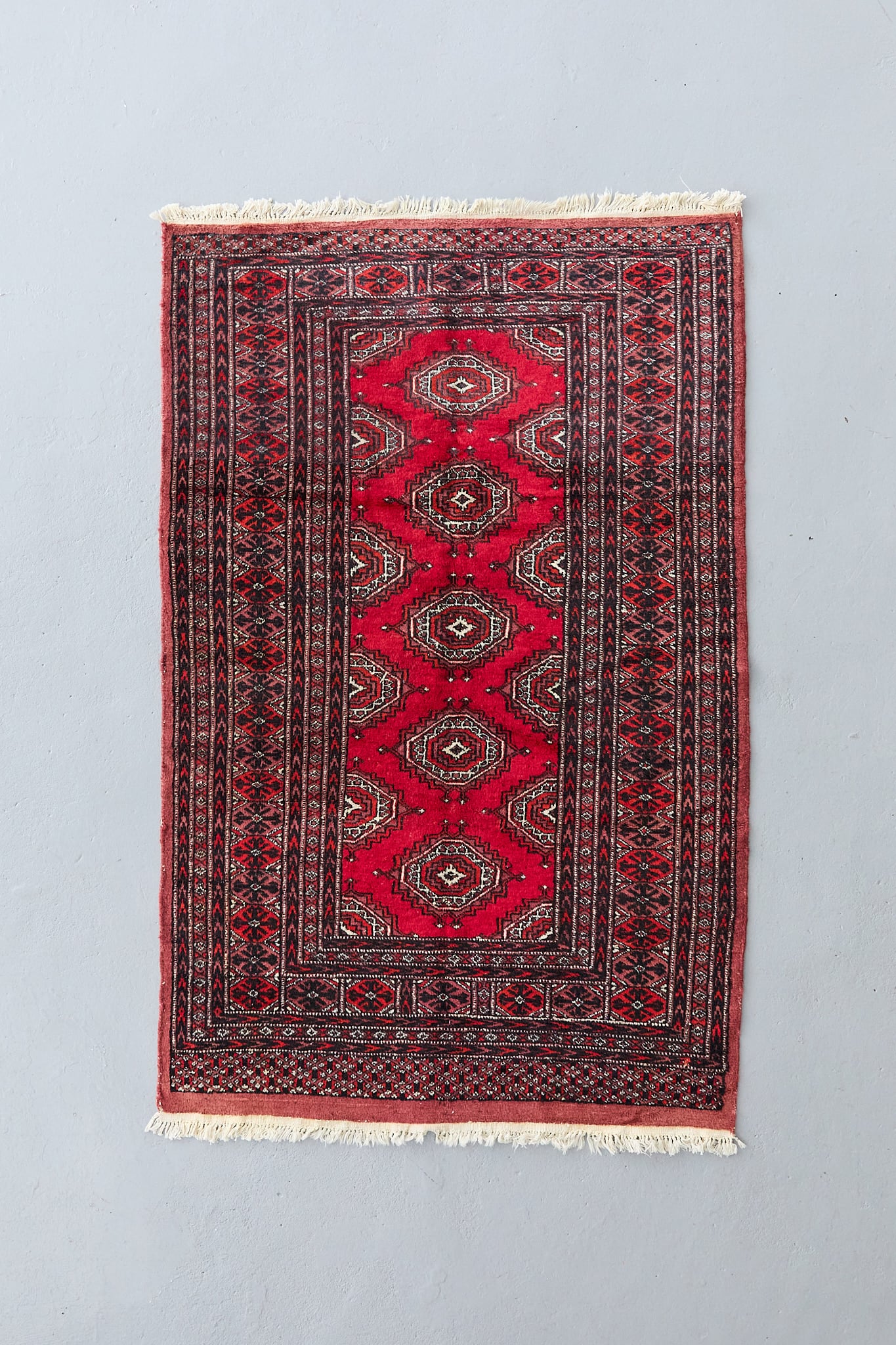 No.199 ヴィンテージラグ トライバルラグ ラホール産(161×98cm)レッド ブラウン