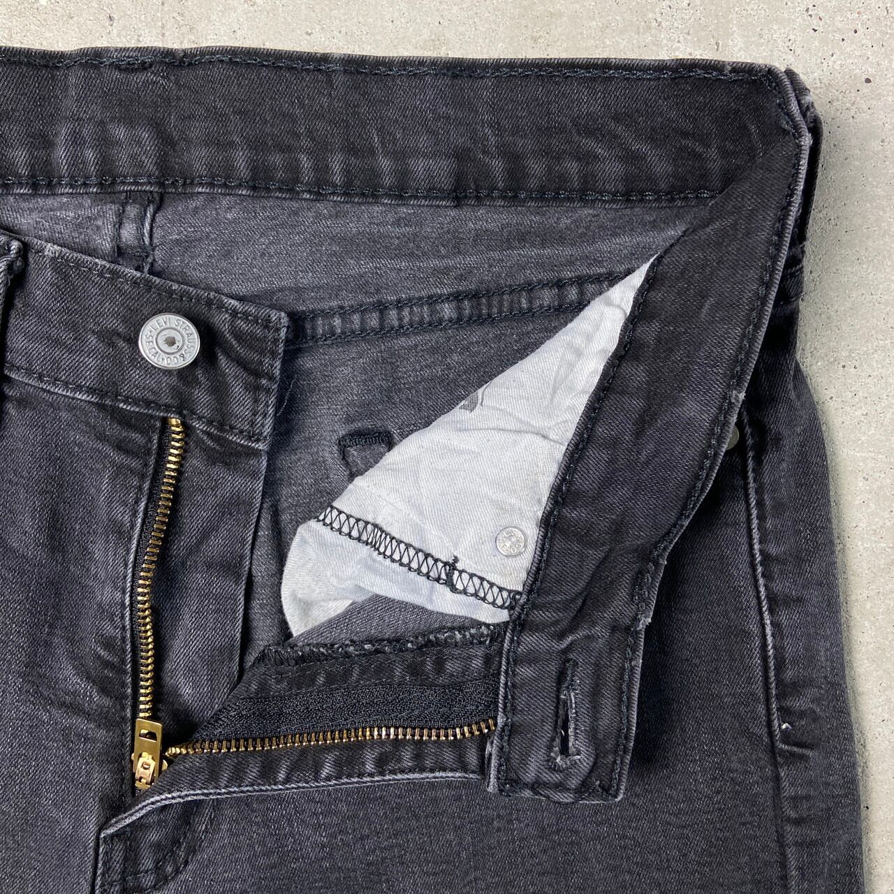 Levi's リーバイス 514 スリムストレート ブラックデニムパンツ メンズ