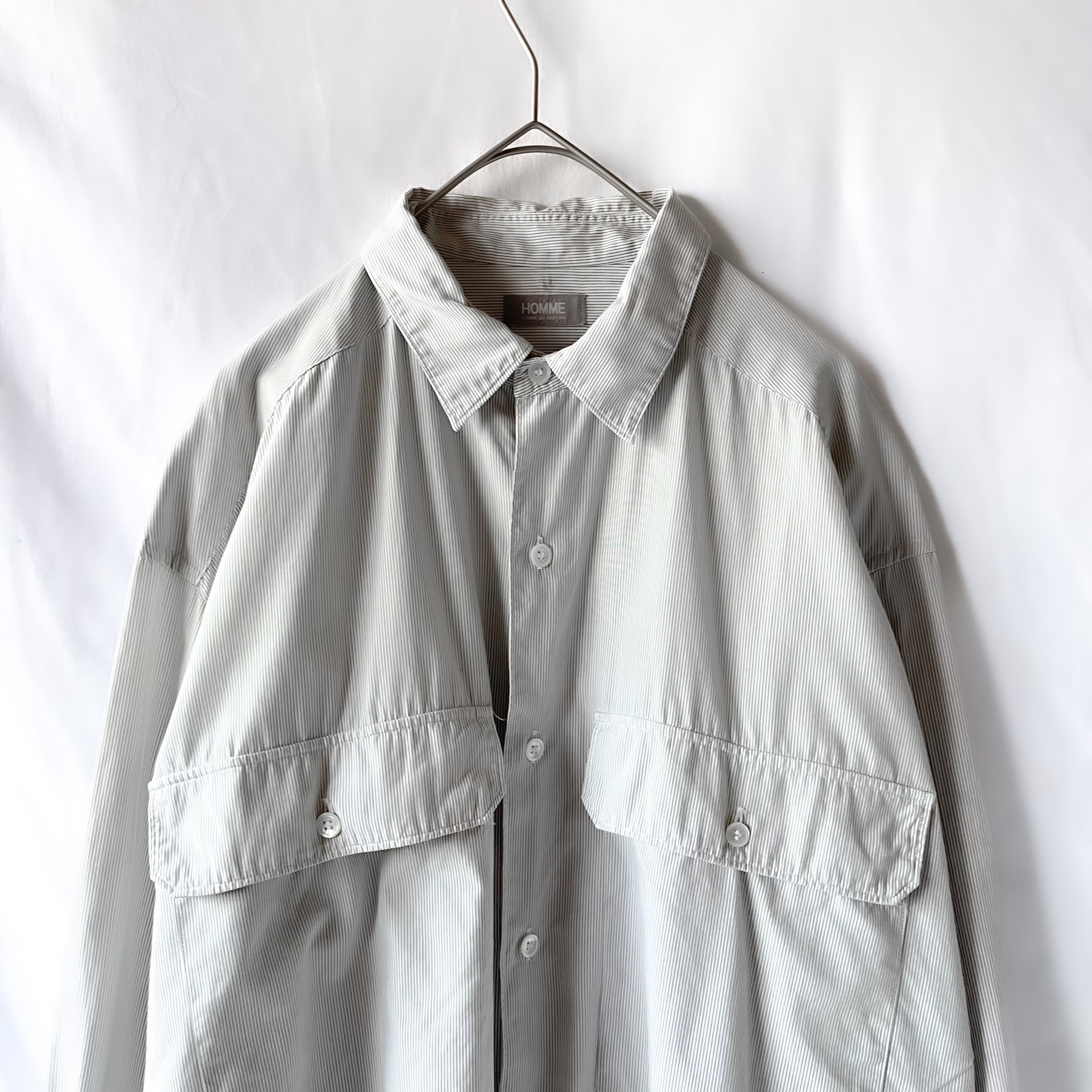 s comme des garçons homme stripe shirt s デカオム