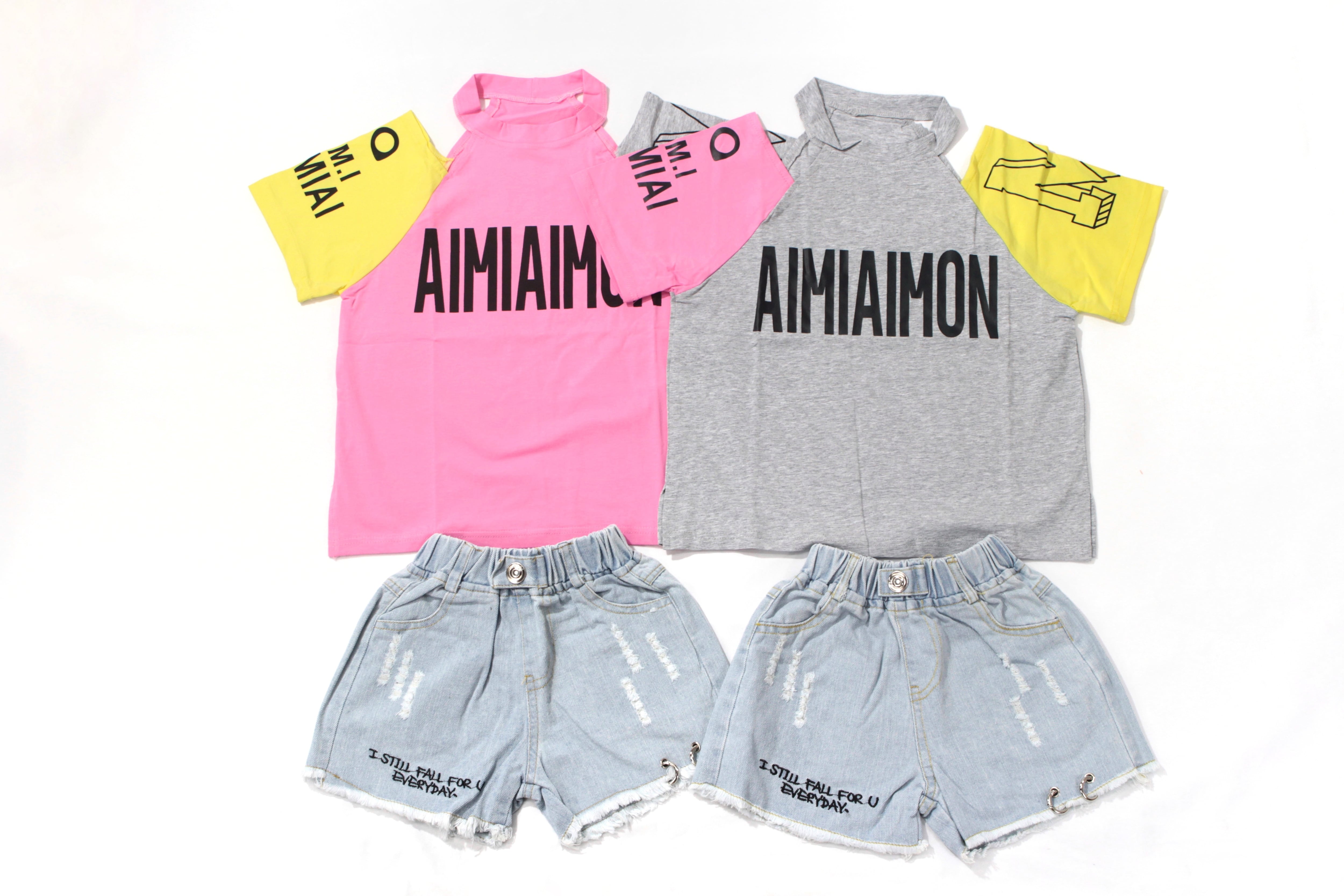 肩あきTセットアップ