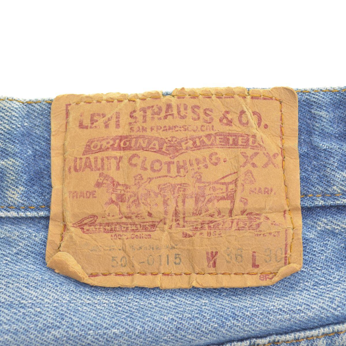 【Levi's】80sリーバイス501 後染め 内股シングル USA製