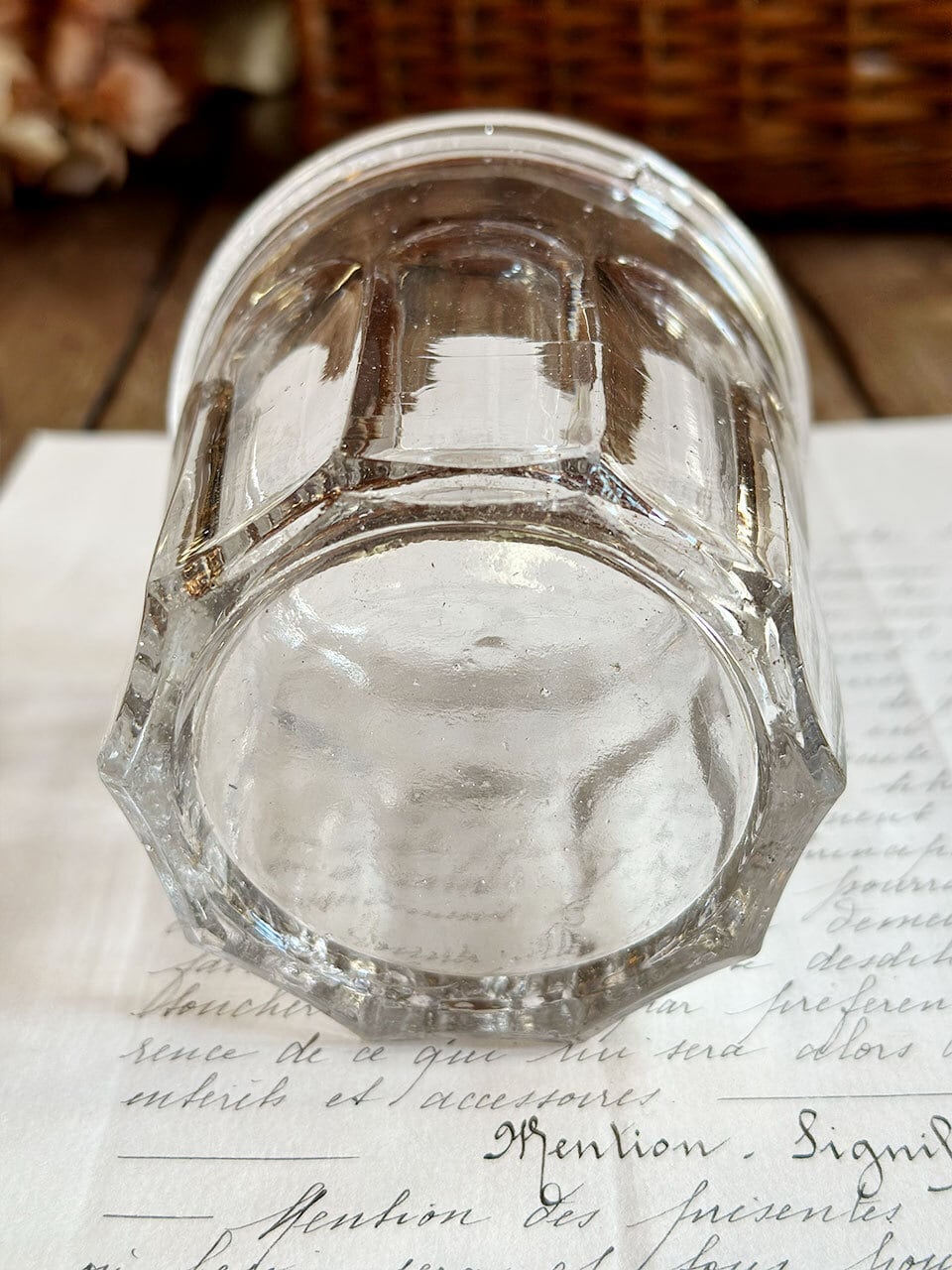 ガラス コンフィチュール ジャムポット | Brocante de La Cocotte