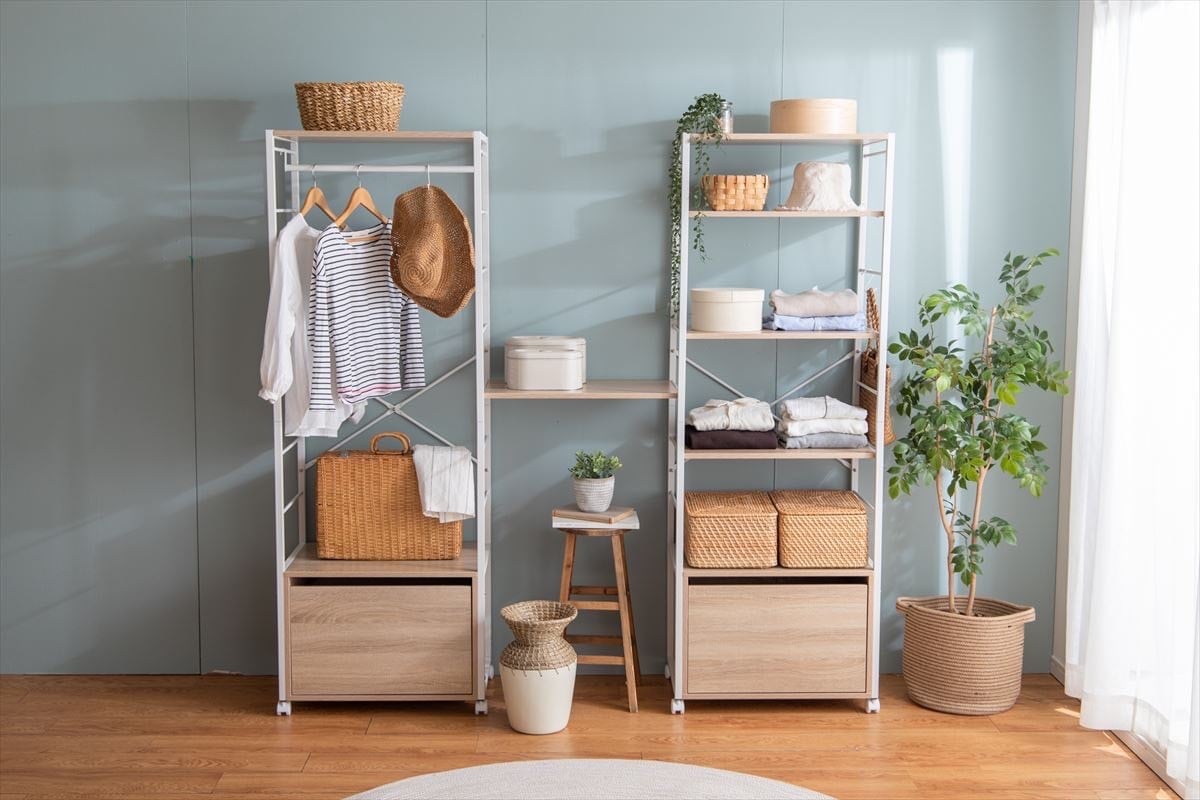 理想のスタイルを叶えつつ、たっぷり収納できる多機能な引き出し付き