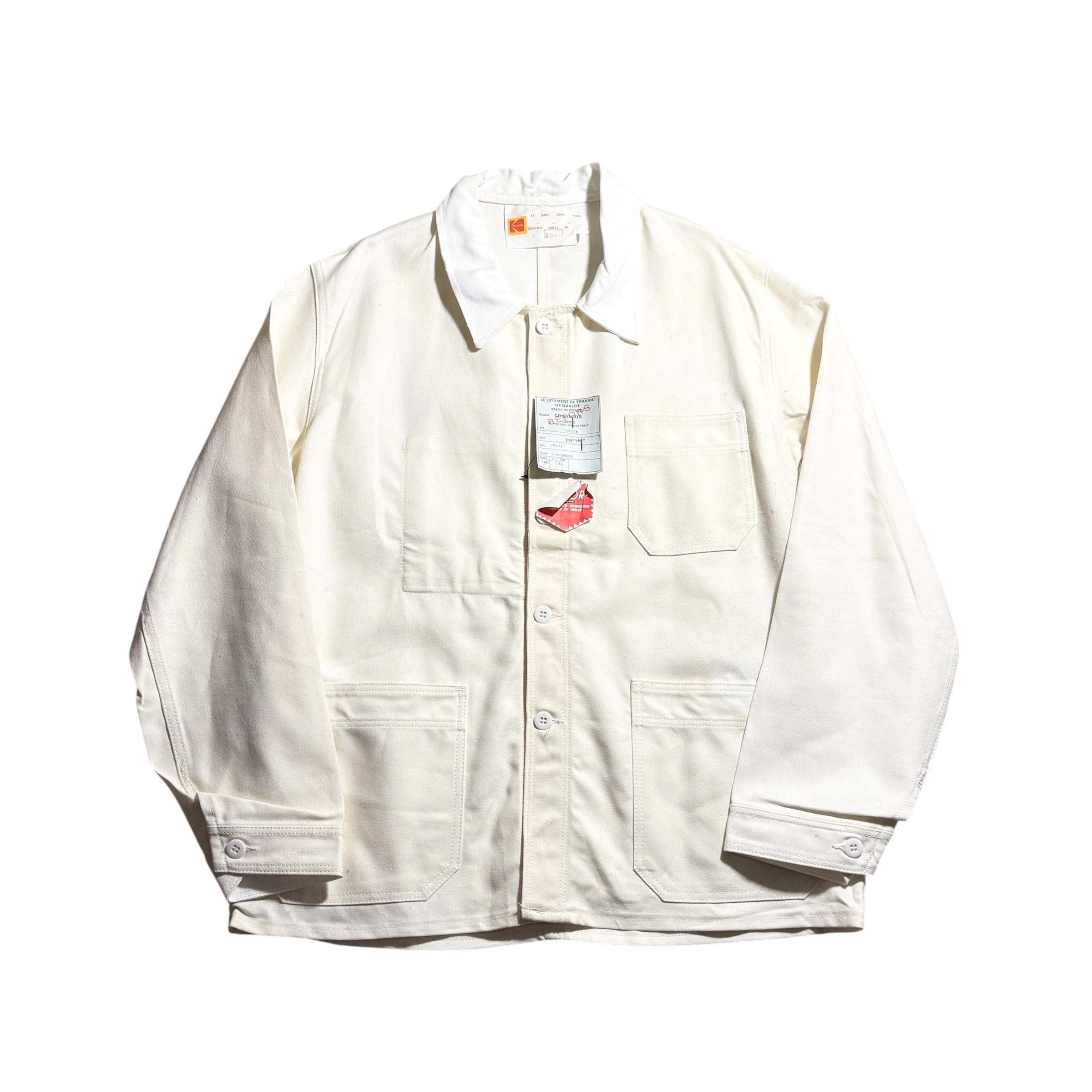 vintage 1940's FABRAM indigo cotton fireman jacket | NOIR ONLINE