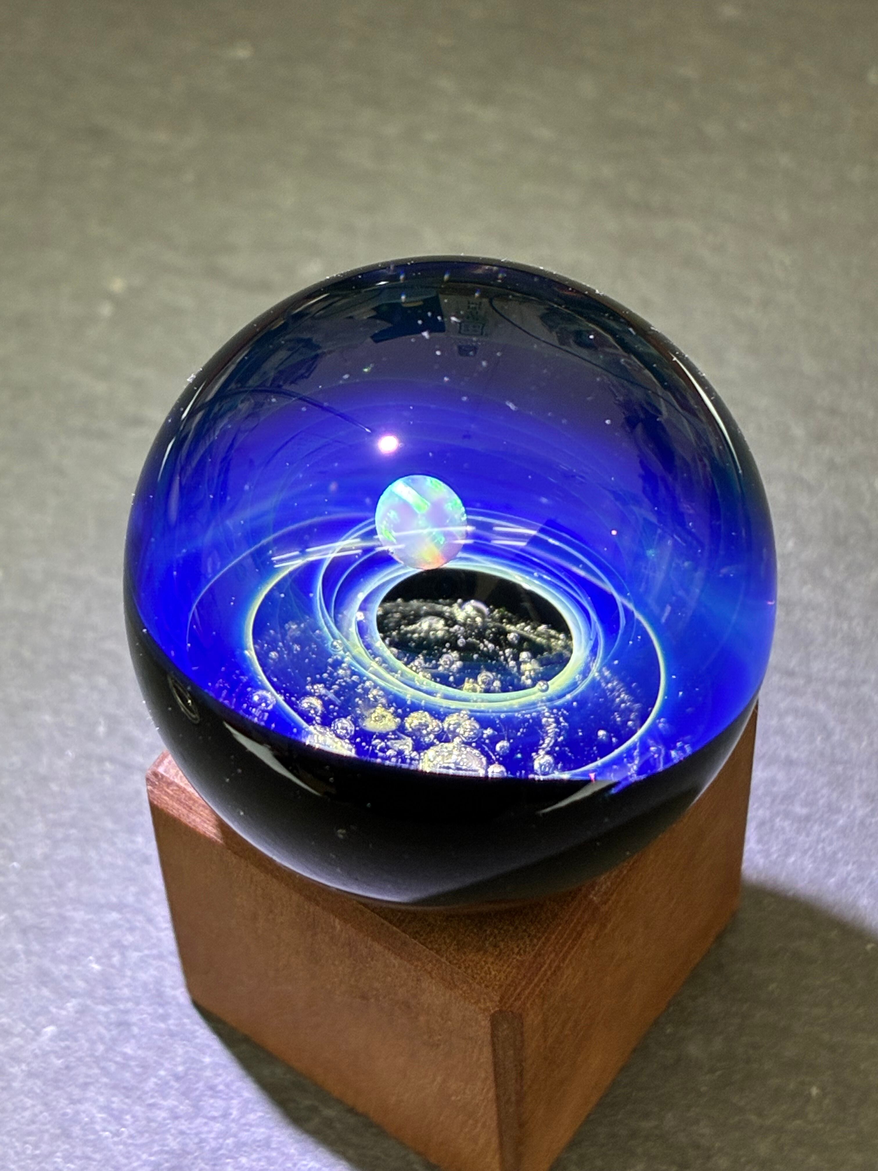 ボヘミアガラス モーゼル Moser 花瓶 フラワーベース プラム