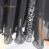 社交ダンス 衣装 スタンダード スカート レッスンウェア レディース 練習着 ACROSS 黒 ヒョウ柄 ブラック系 グレイ系 レース 透け感 上品 ショート丈 ダンススカート フレアスカート 可愛い おしゃれ 伸縮性 通気性 ヒョウ柄スカート 洗濯可 スポーツウェア ダンスレッスン 体型カバー 着回し 楽ちん 休日用