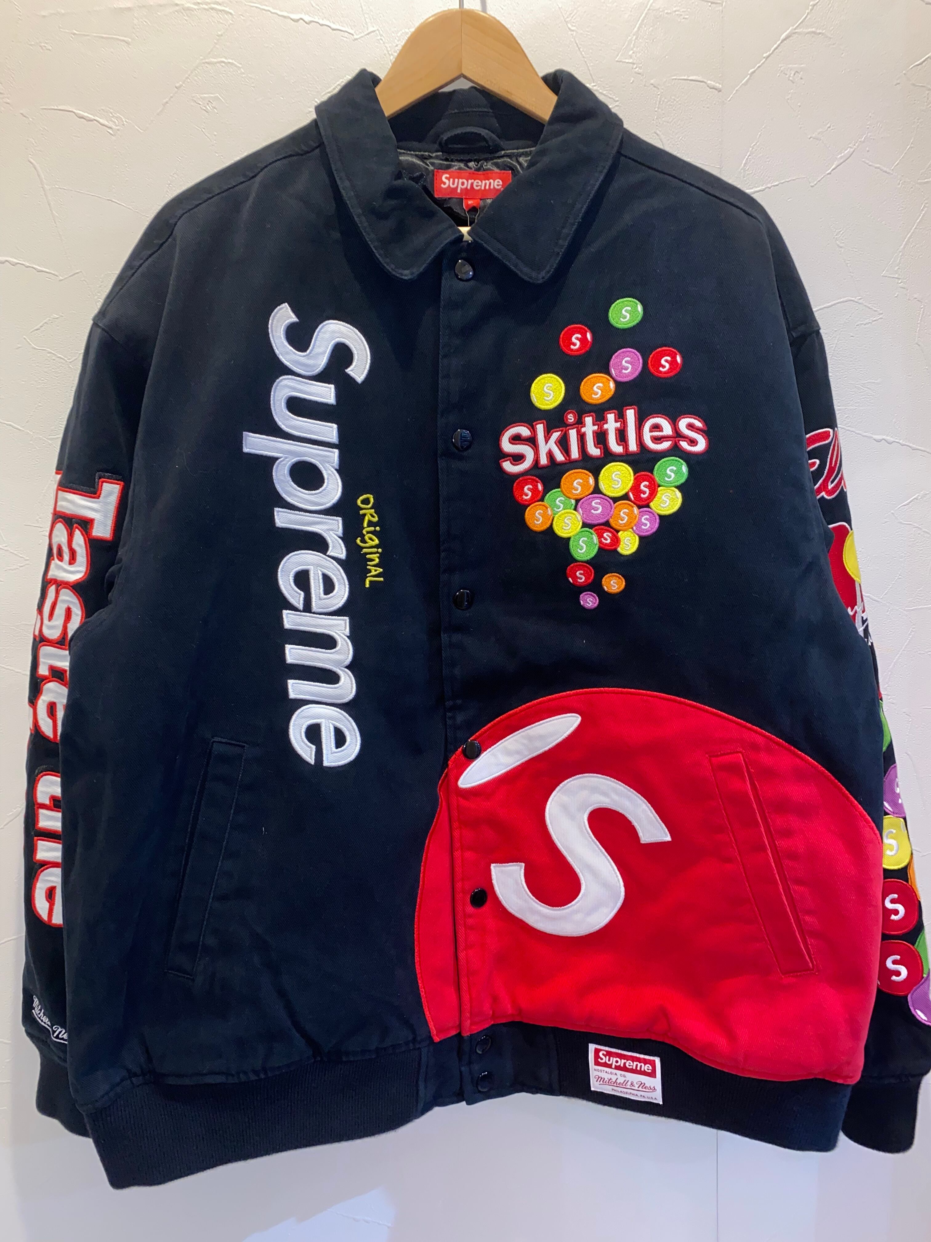 SUPREME SKITTLES MITCHELL&NESS VARSITY JACKET XL M＆M Select shop