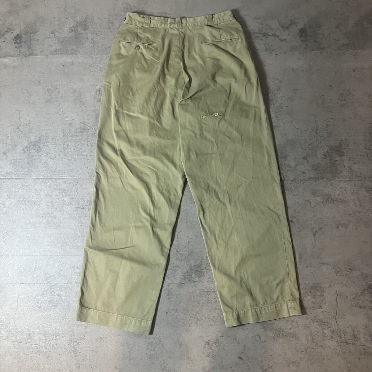 60s USA製 US ARMY チノトラウザー 実物 1964年コントラクト 33x31 軍