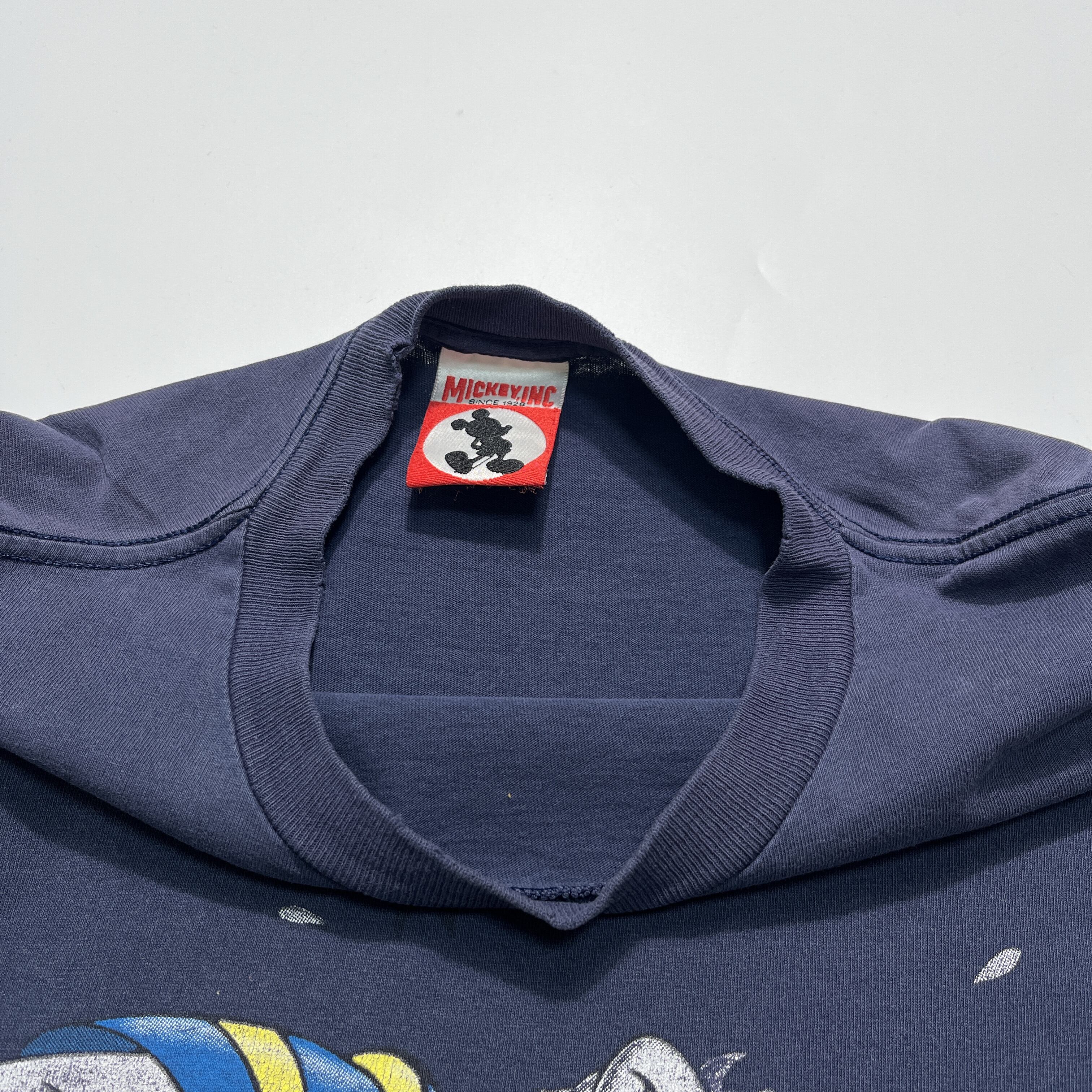 90's Disney USA製 ビンテージTシャツ XL 紺 ドナルド ディズニー