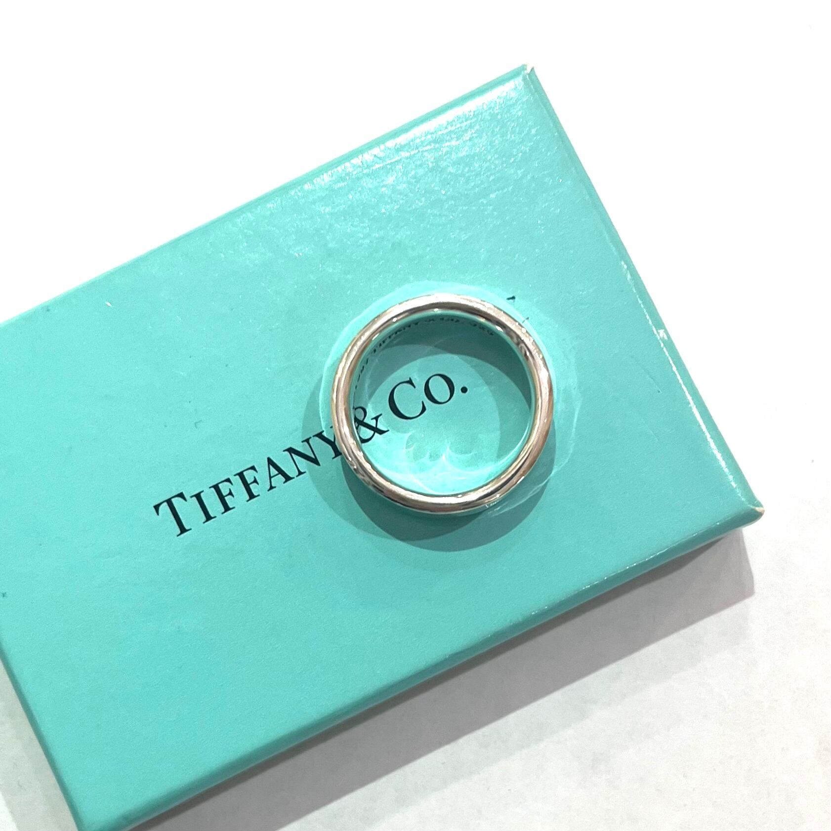 TIFFANY&CO】2115 ナローデザインシルバーリング 19号／ヴィンテージ