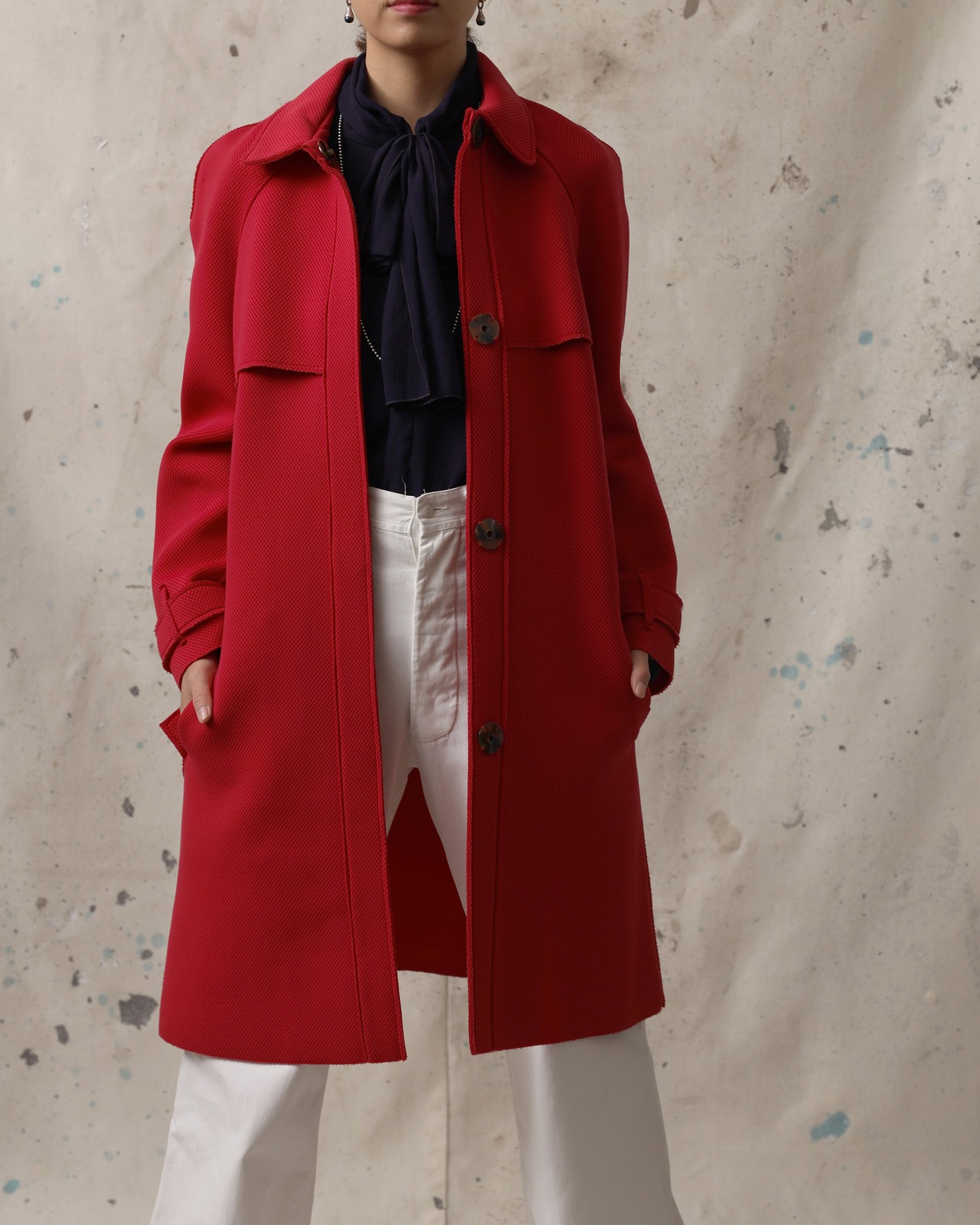 Lanvin / Mesh Belted Coat
