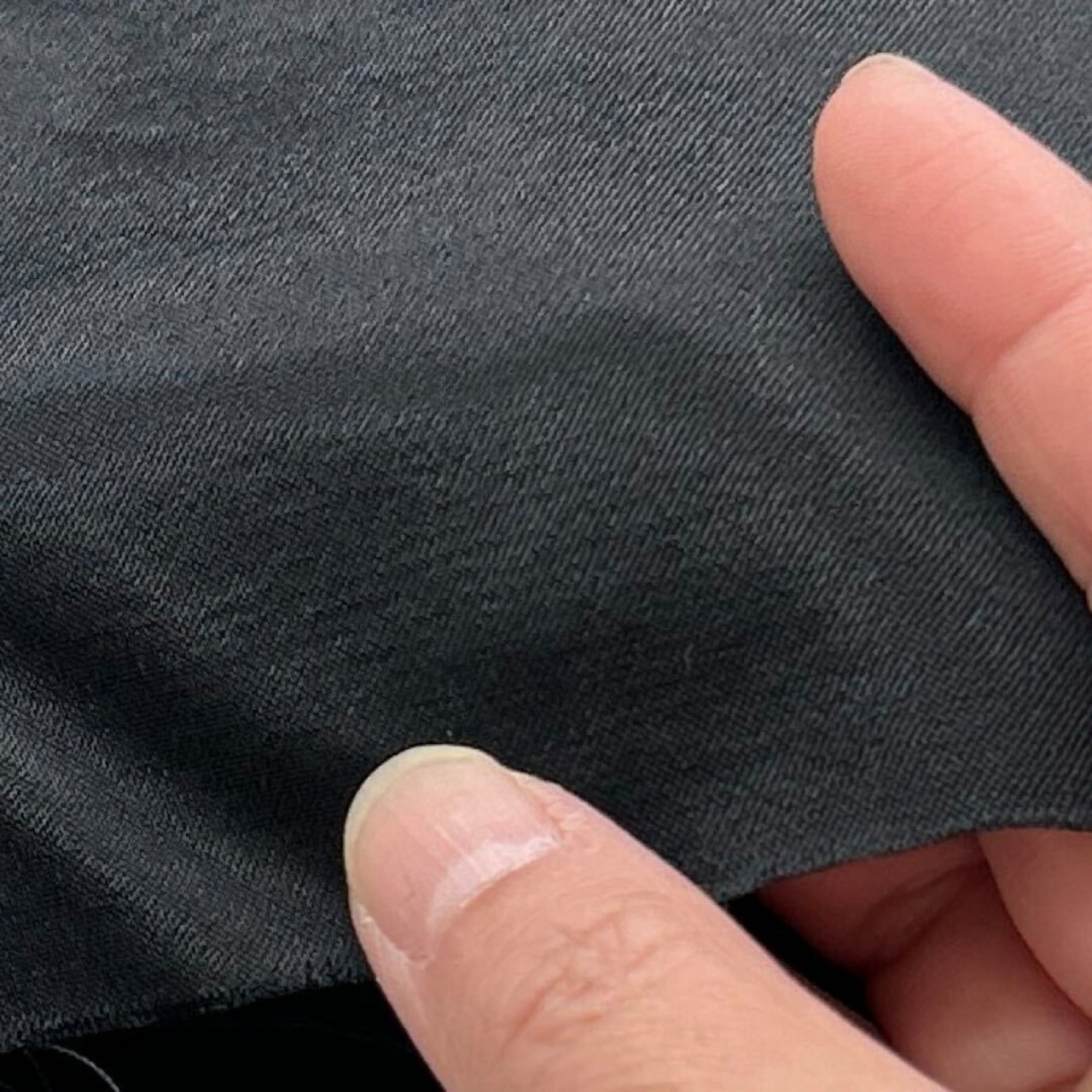 ★NY967◆3m◆1点限定!綿ポリエステル混弱光沢ボトムス等最適生地◆ブラック