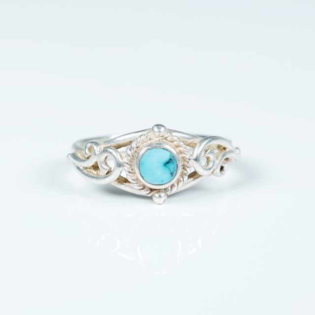 Turquoise Silver Ring #5 (used)