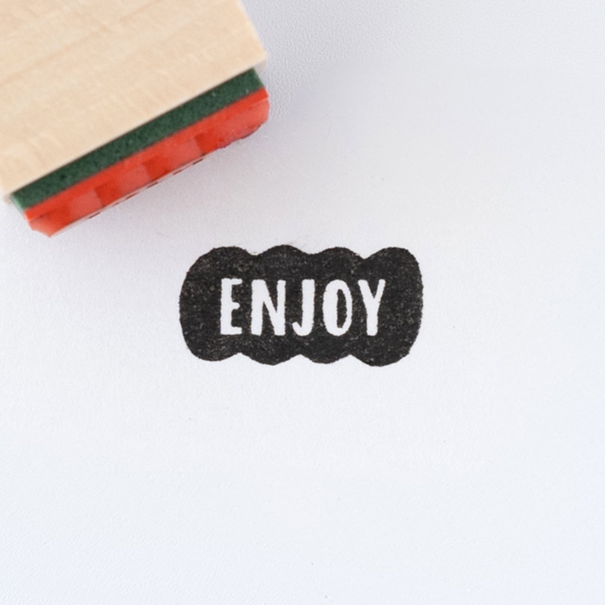 【吹き出しの文字】ENJOY | はんこ