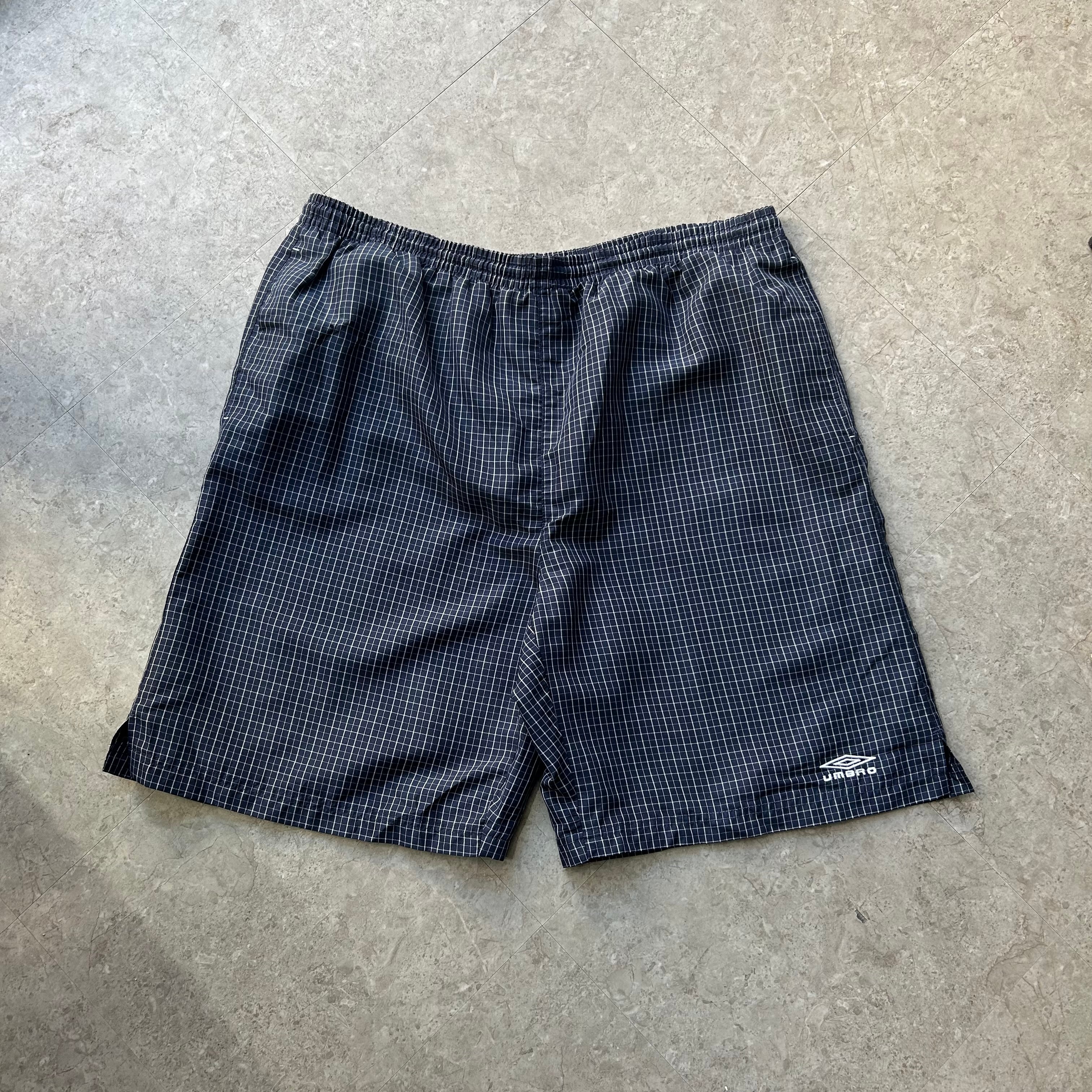 early 00s UMBRO check pattern swim shorts【仙台店】