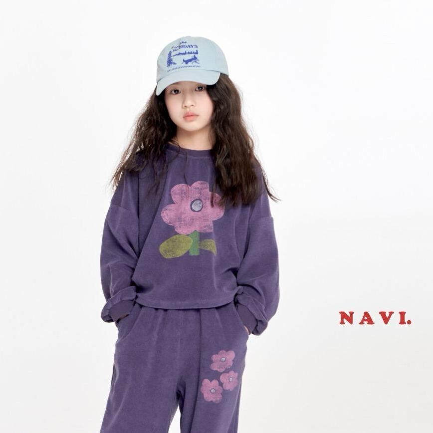 «sold out»«ジュニアサイズあり»«navi» デイジースウェット 2colors