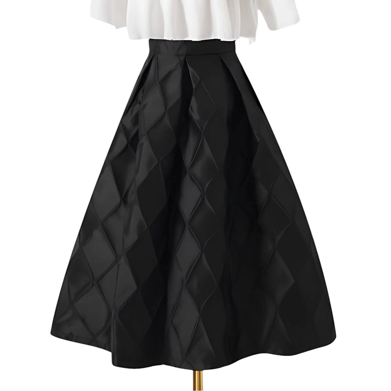 Noble Flare Midi Skirt F0018