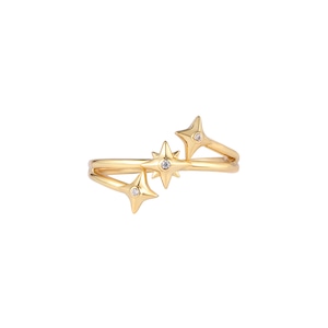 s925 Triple Star  Ring