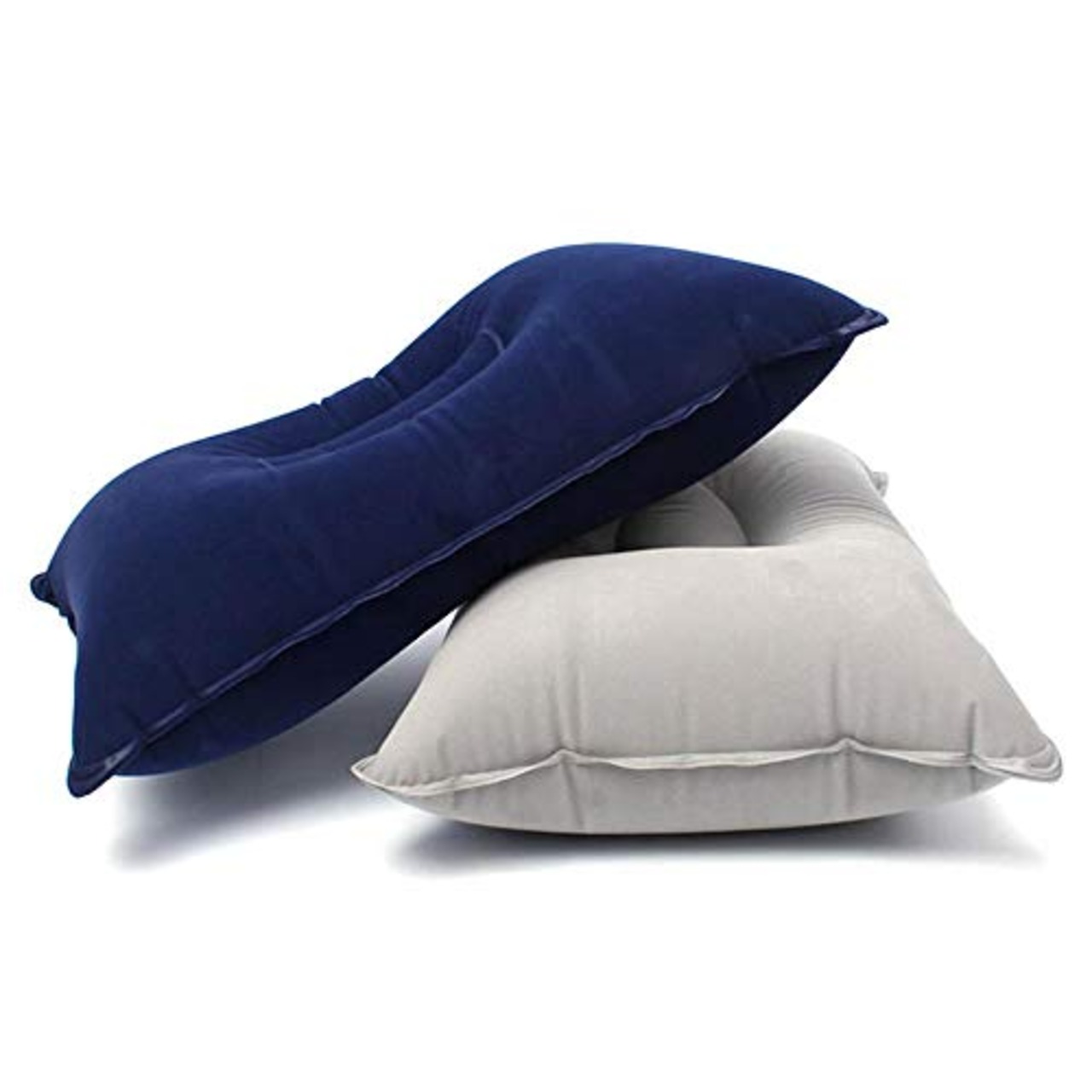 SUNNY エアー枕 サイズ大 収納コンパクト 持ち運び便利 携帯 軽量 旅行 出張 キャンプ アウトドア 仮眠 昼寝 車中泊 快眠に 肌触りがいい エアピロー クッション インフレ―タ ポケットサイズ (ネイビー)