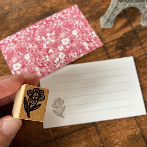 S3 スピカ模様店 "猫と鳥と花と"のはんこ ”花”