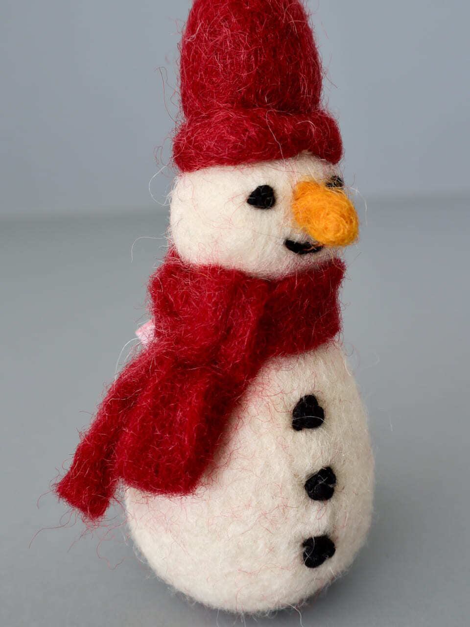 雪だるまオーナメント 赤いコート SALE】 雪だるま オーナメント 赤 マフラー / 【SALE】 Snowman with