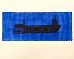 田中彰 TANAKA Sho ［ship 5 -minamishimabara］2023 woodcut/sheet thumbnail 1