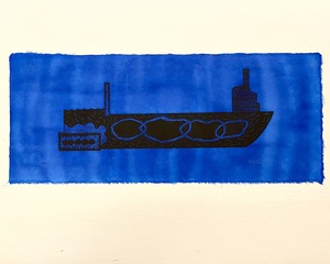 田中彰 TANAKA Sho ［ship 5 -minamishimabara］2023 woodcut/sheet