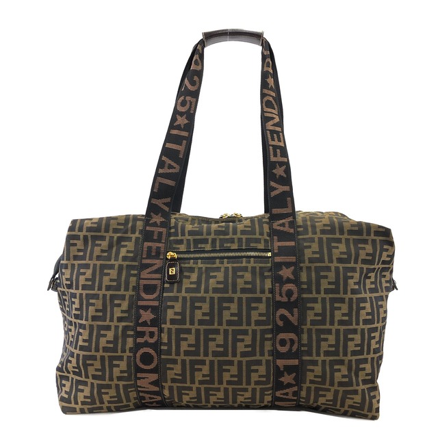 FENDI フェンディ ズッカ キャンバス ボストン ショルダーバッグ ブラウン vintage ヴィンテージ オールド pdxmev