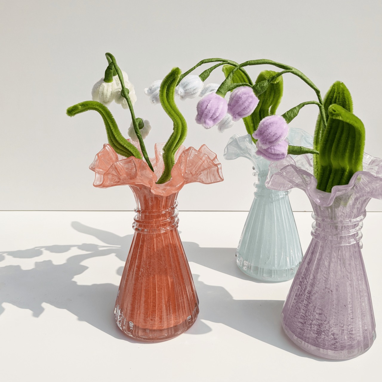 flower vase 【frill ﾌﾘﾙ】【purple パープル】花瓶／フラワーベース - 5