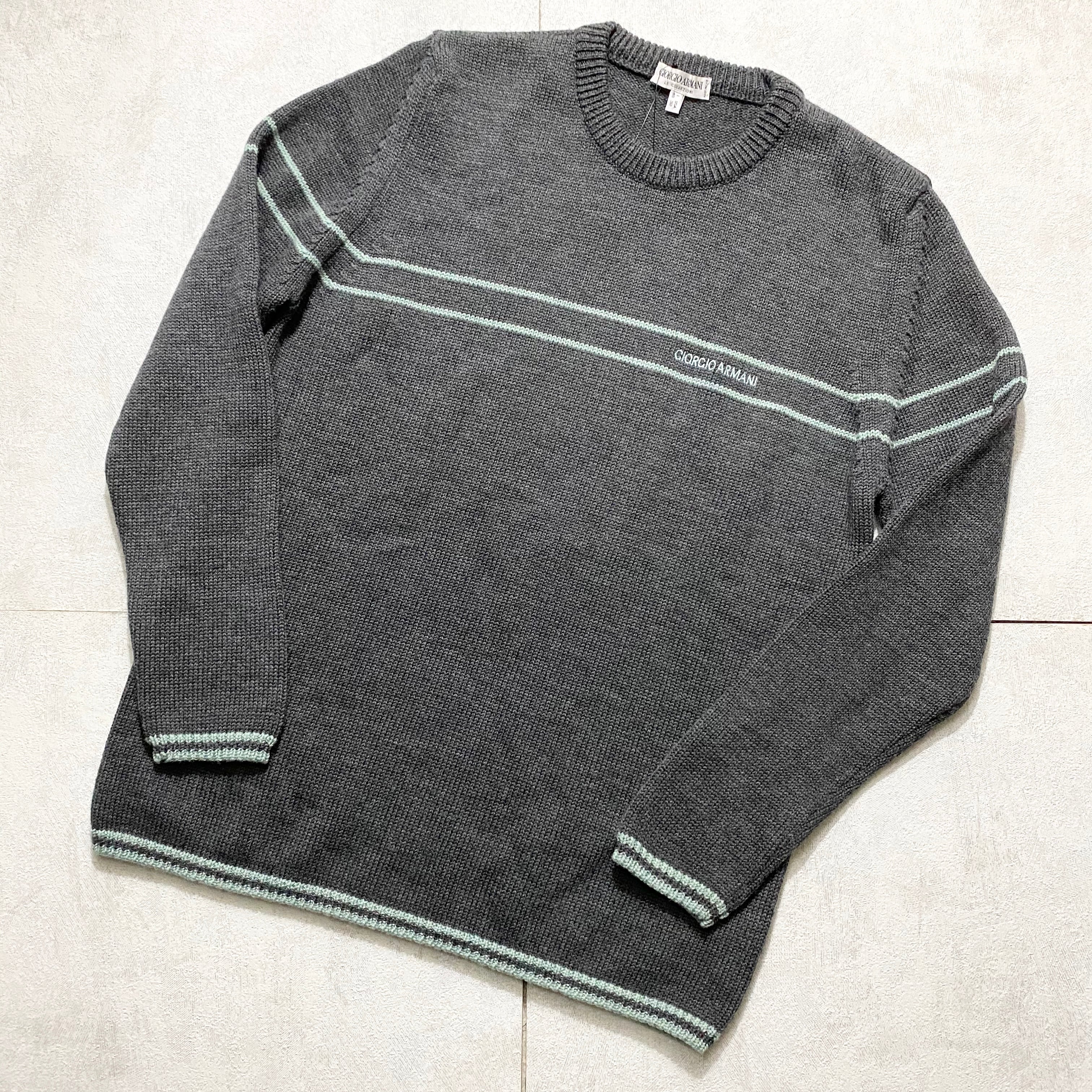 vintage GIORGIO ARMANI logo wool sweater | NOIR ONLINE