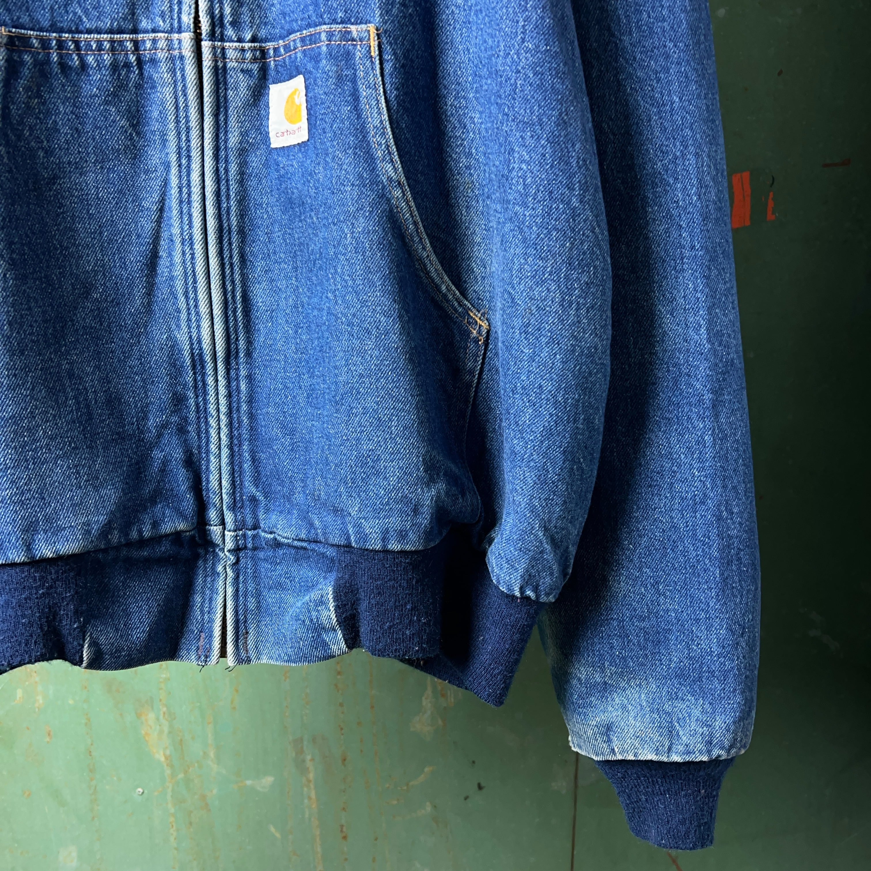 90's~ Carhartt Denim Active Jacket Heavy Flannel 90年代 00年代