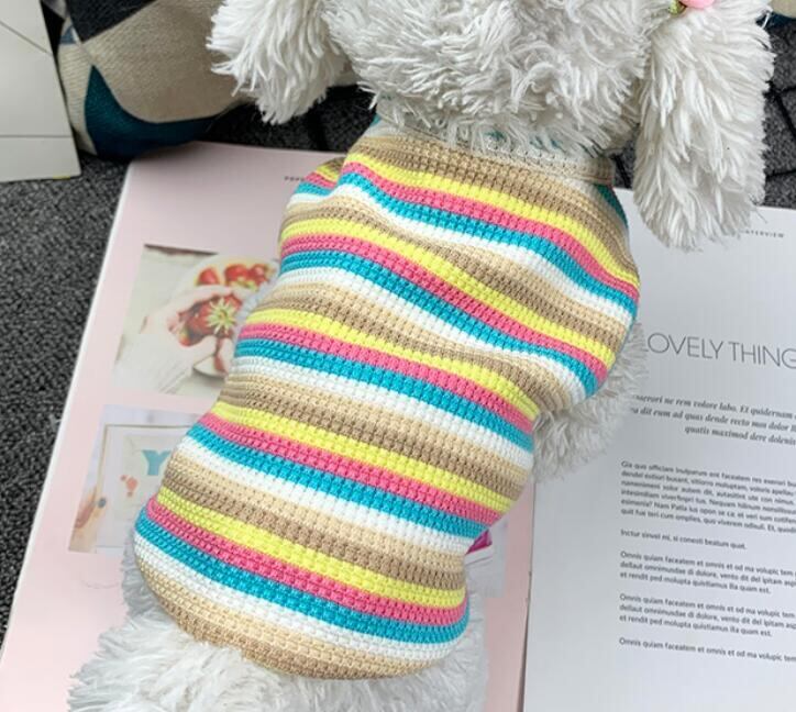 《予約》1102077 鮮やかレインボーワッフルトップス