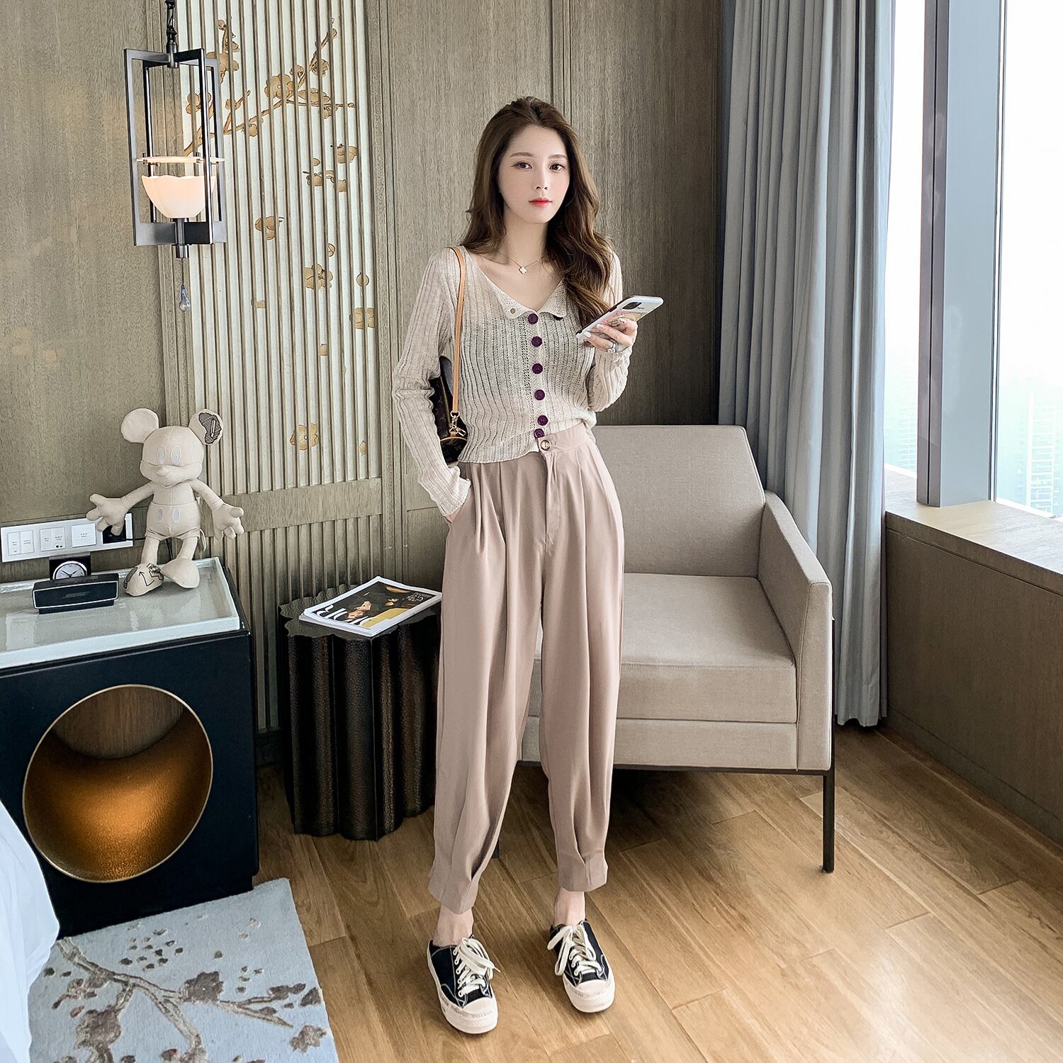 サマーニットセーター カジュアル ロング 大人ガーリー スウィート キュート 夏物 6Du_Shop_Women57543153742