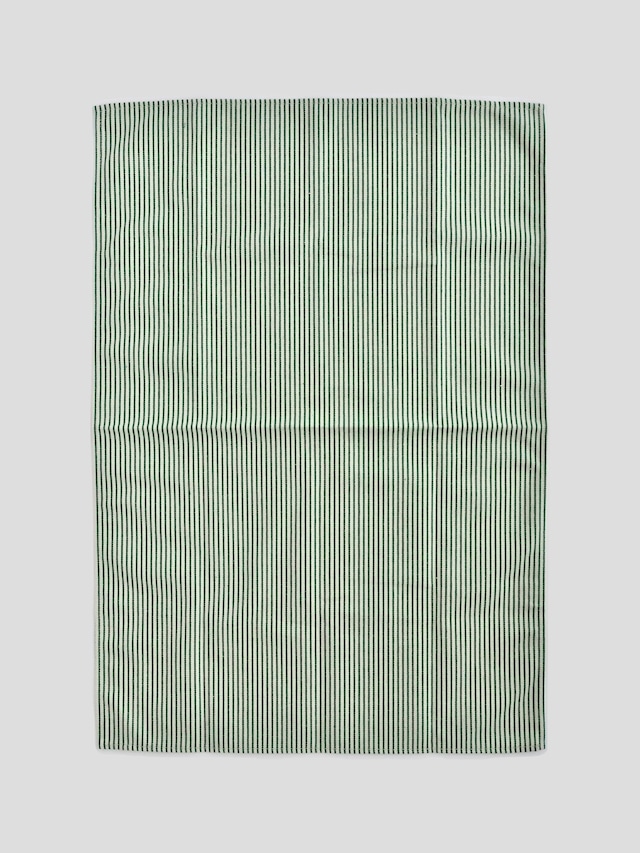 ティータオル ストライプ グリーン｜Striped Tea Towel Green – A Laboratory begins