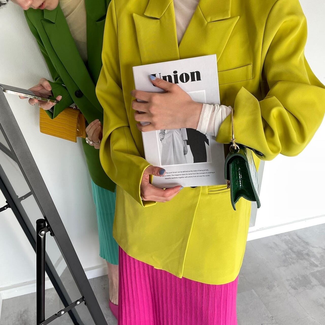 double-breasted color jacket_LN0853