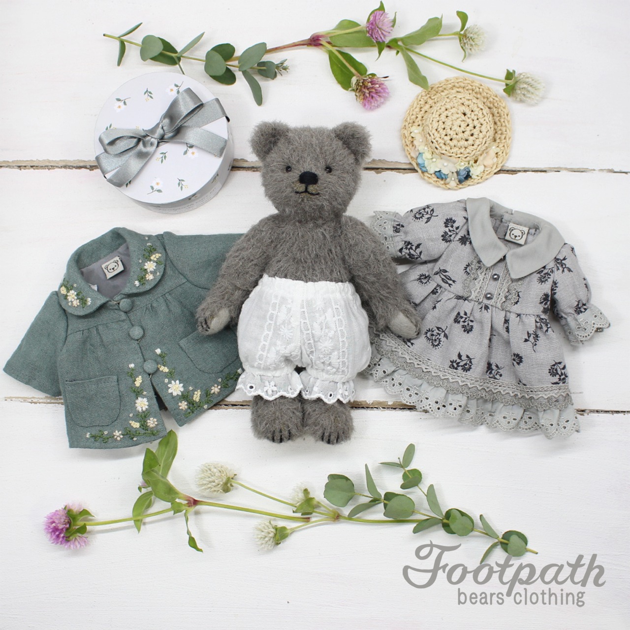Csb-0013 Alice gray bear set
