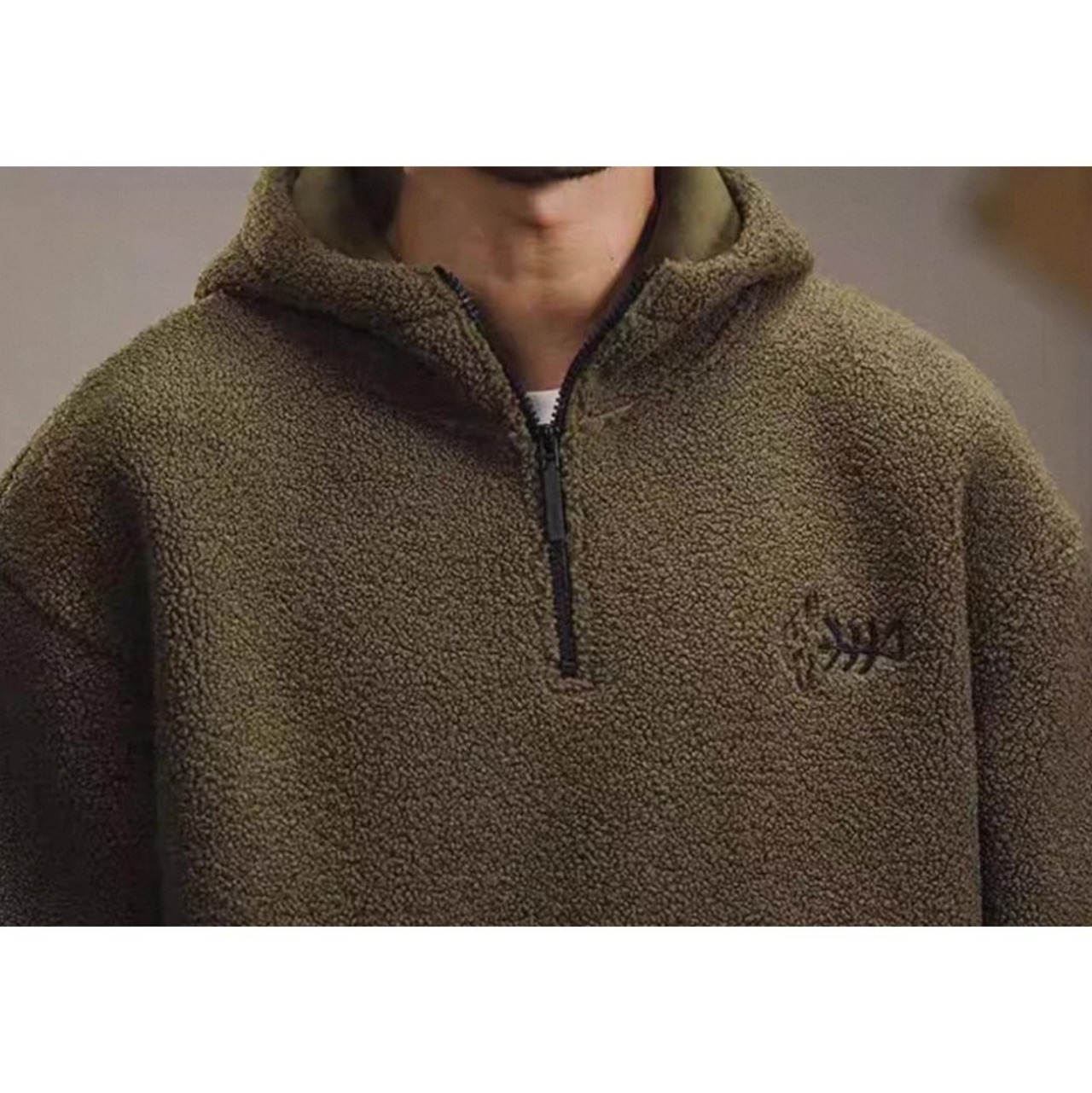 Half zip boa hoodie 1190 - 10