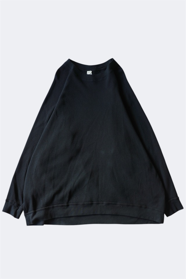 O project【WAFFLE SWEAT -Black-】