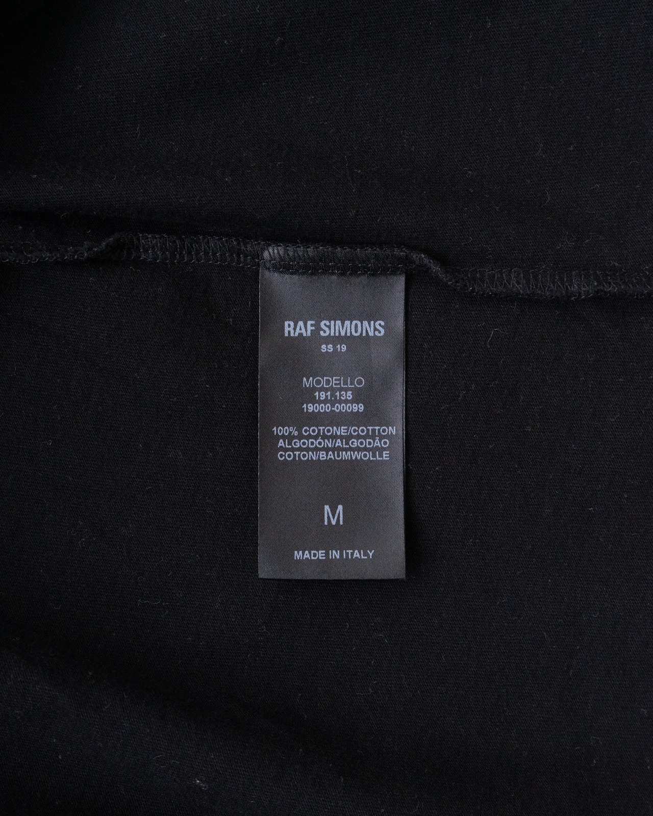 〈RAF SIMONS〉CROPPED T-SHIRT WITH CUT OUTS T-shirt 2019SS - 10